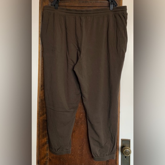 Eileen Fisher Brushed Terry Jogger Pant Olive 2X - Picture 4 of 6